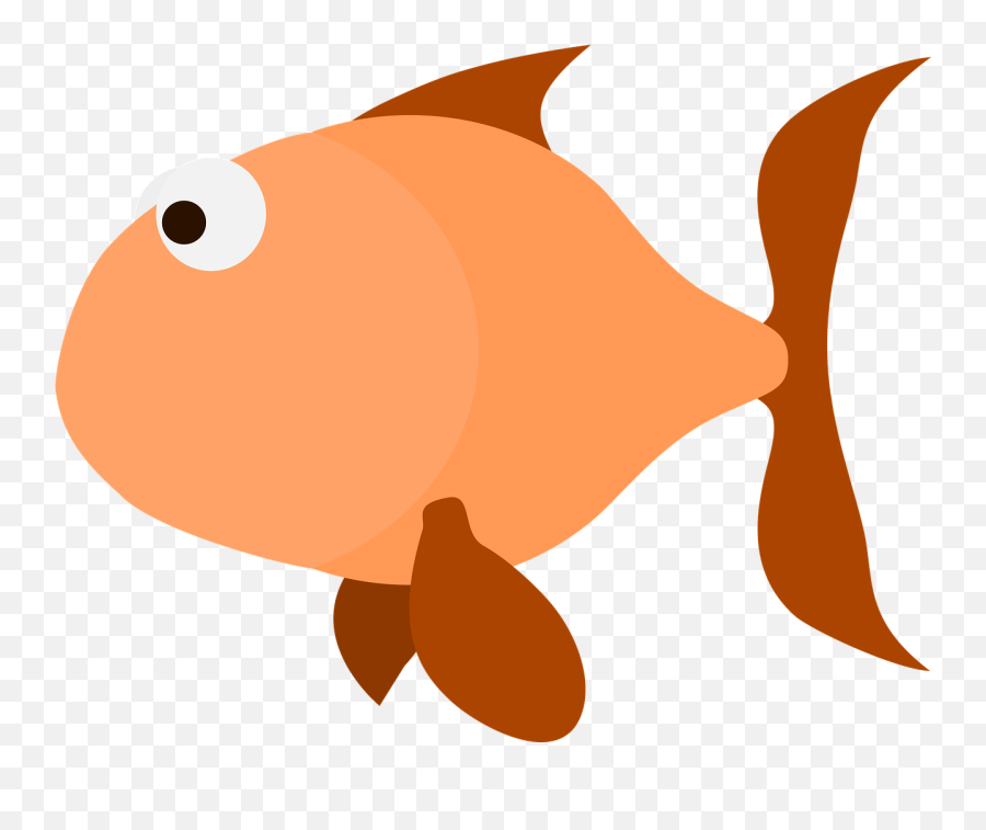 Fish Orange Salmon - Salmon Dibujo Transparent Cartoon Salmão Desenho Png Emoji,Salmon Clipart