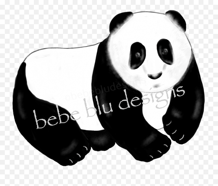 Free Black And White Panda Clipart Download Free Clip Art - Portable Network Graphics Emoji,Panda Clipart