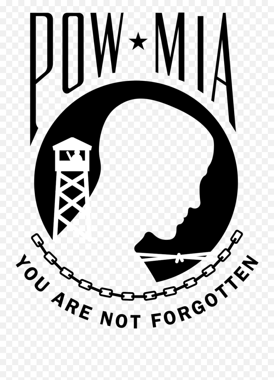 Pow Mia Logo Png Transparent - Pow Mia Stencil Emoji,Pow Mia Logo