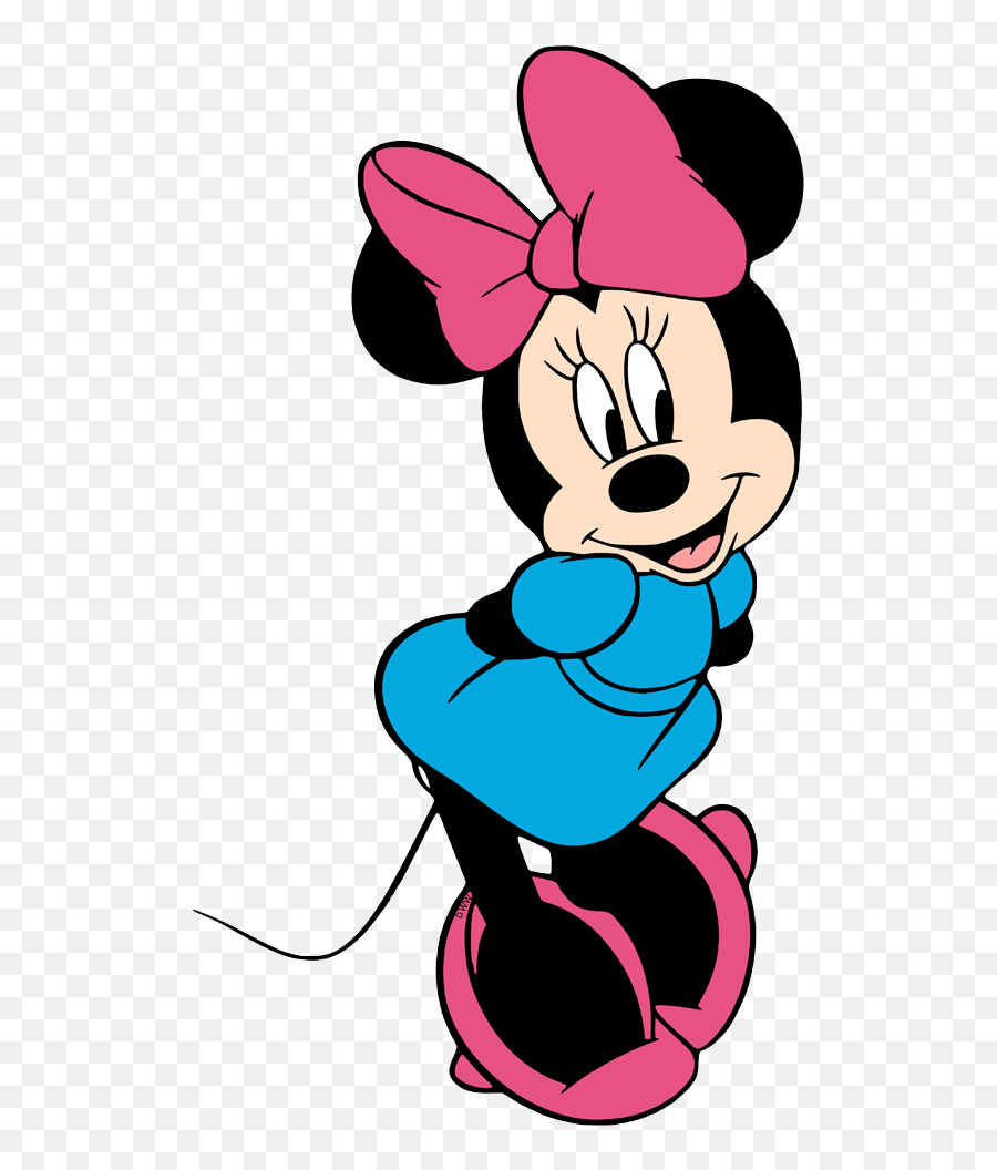 Clipart Minnie Mouse Yellow Dress - Novocomtop Minnie Mouse Blue Dress Emoji,Minnie Mouse Clipart