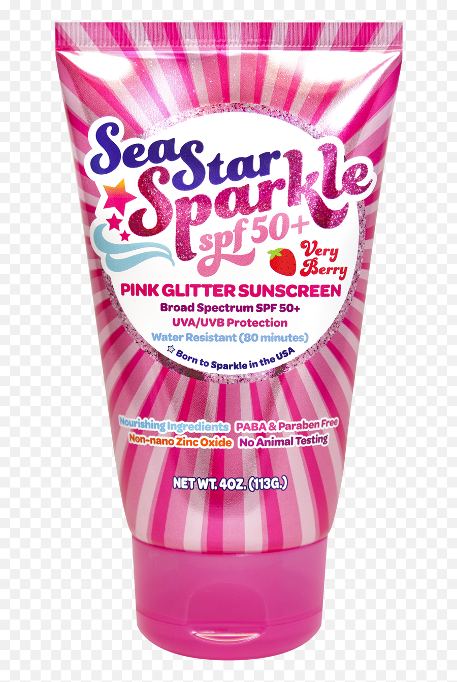 Seastar Sparkle Spf50 Very Berry - Skin Care Emoji,Pink Glitter Png