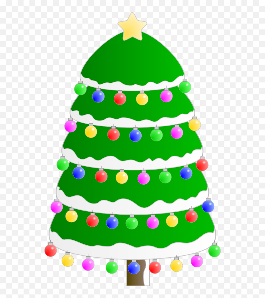 Christmas Tree Clipart - Free Holiday Graphics Süslü Ylba Aac Çizimi Emoji,Funny Christmas Clipart
