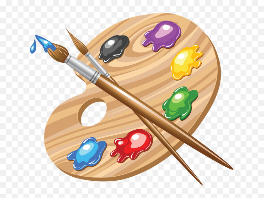 Paintbrush Clipart Art Store Paintbrush Art Store - Art Palette Emoji,Paintbrush Clipart