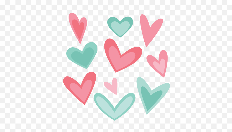 Download Heart Set Svg Scrapbook Cut File Cute Clipart Files Emoji,Cute Heart Png