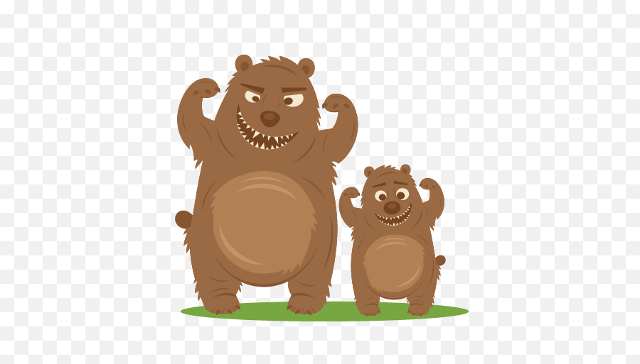 Mama And Baby Bear Svg Cuts Scrapbook Emoji,Mama Bear Clipart