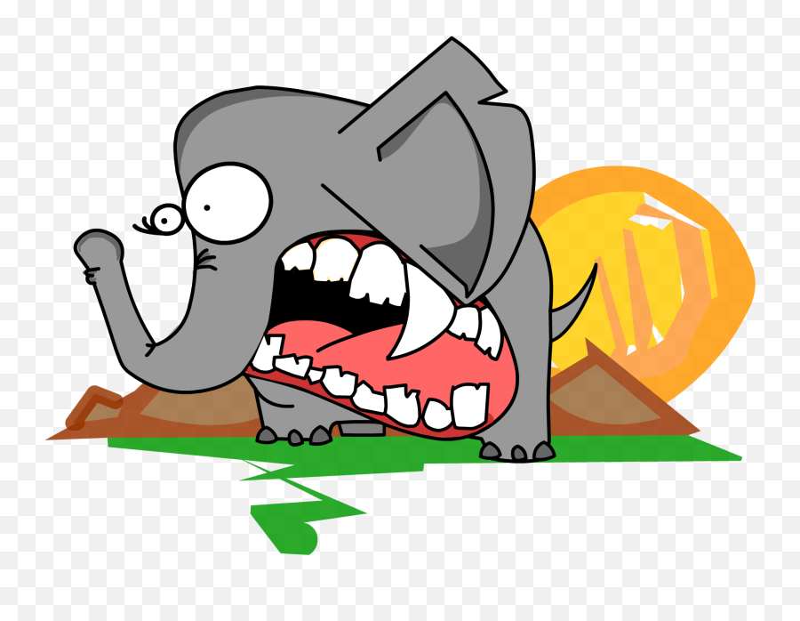 Scared Elephant - Cartoon 2292x1667 Png Clipart Download Emoji,Scared Boy Clipart