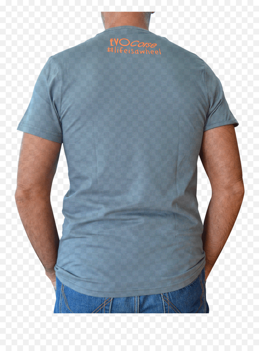 Cotton T - Shirt For Men Model Lifeisawheel Color Grey Emoji,Polo Shirt With M Logo