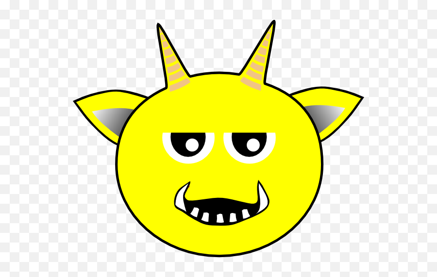 Yellow Devil Clip Art At Clkercom - Vector Clip Art Online Emoji,Devil Horns Clipart
