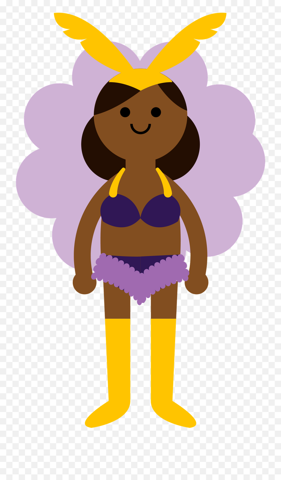 Female Samba Dancer Clipart Free Download Transparent - Fictional Character Emoji,Dancer Clipart