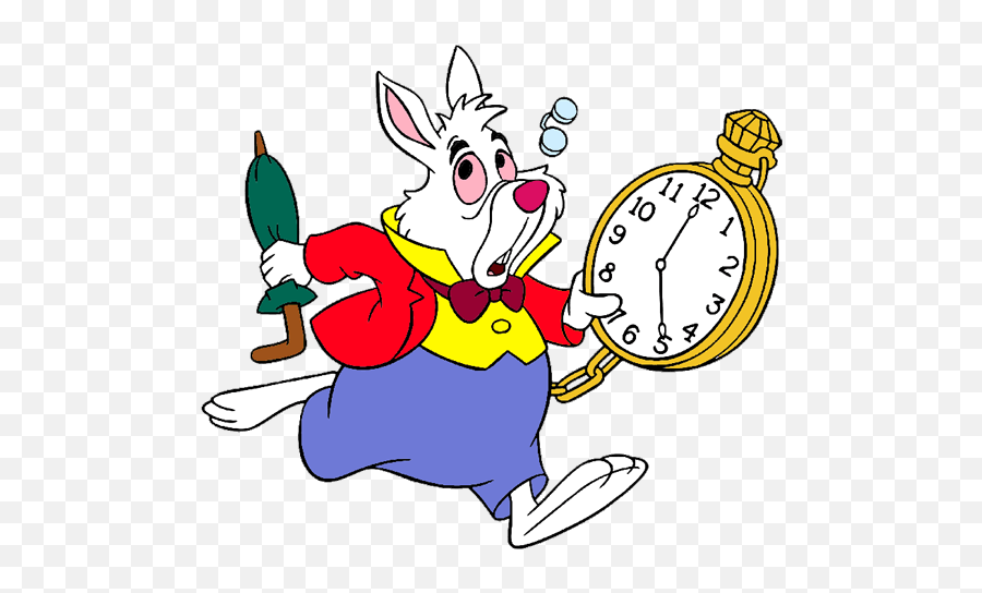 White Rabbit Alice In Wonderland - Rabbit Alice In Wonderland Cartoon Emoji,Alice In Wonderland Clipart