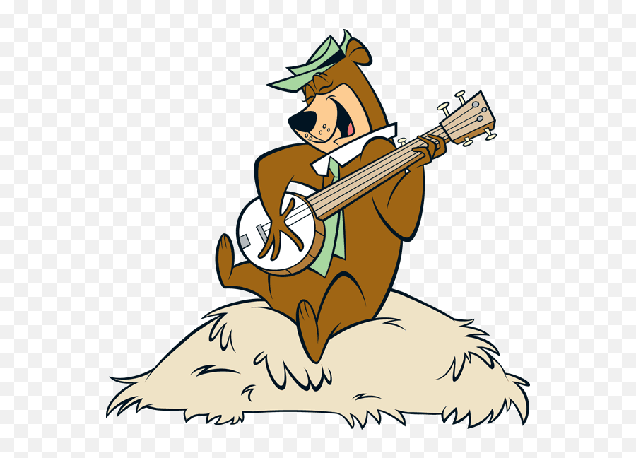 Transparent Yogi Bear Playing - Yogi Bear Playing Music Emoji,Banjo Png
