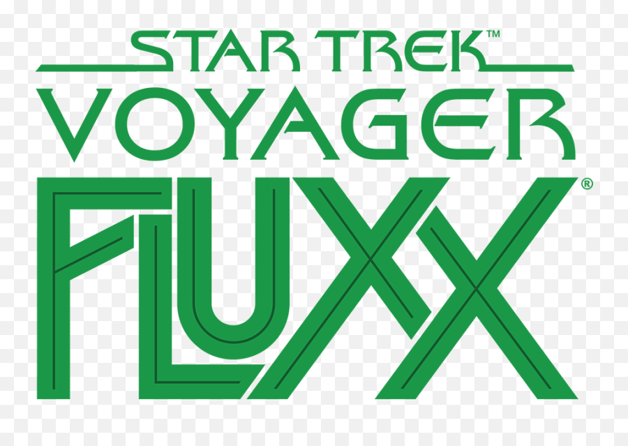 Star Trek Voyager Fluxx Stacked Logo Looney Labs - Singapore Yacht Show 2015 Emoji,Star Trek Logo