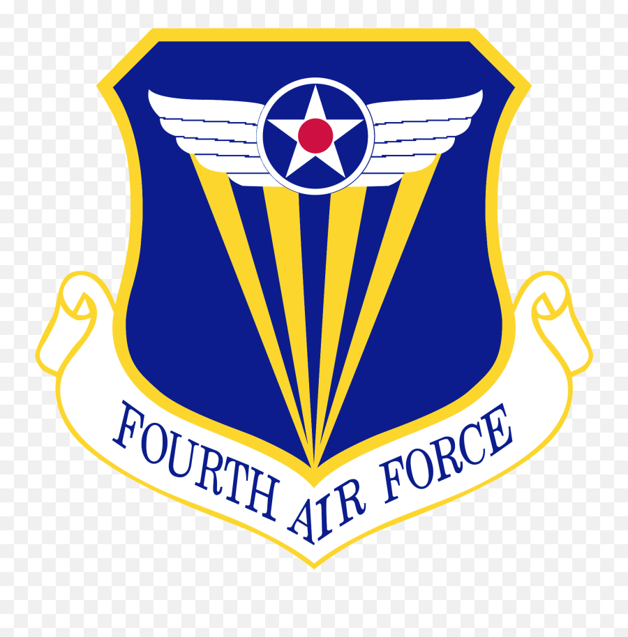 Fourth Air Force - 4 Air Force Emblem Emoji,Air Force Logo