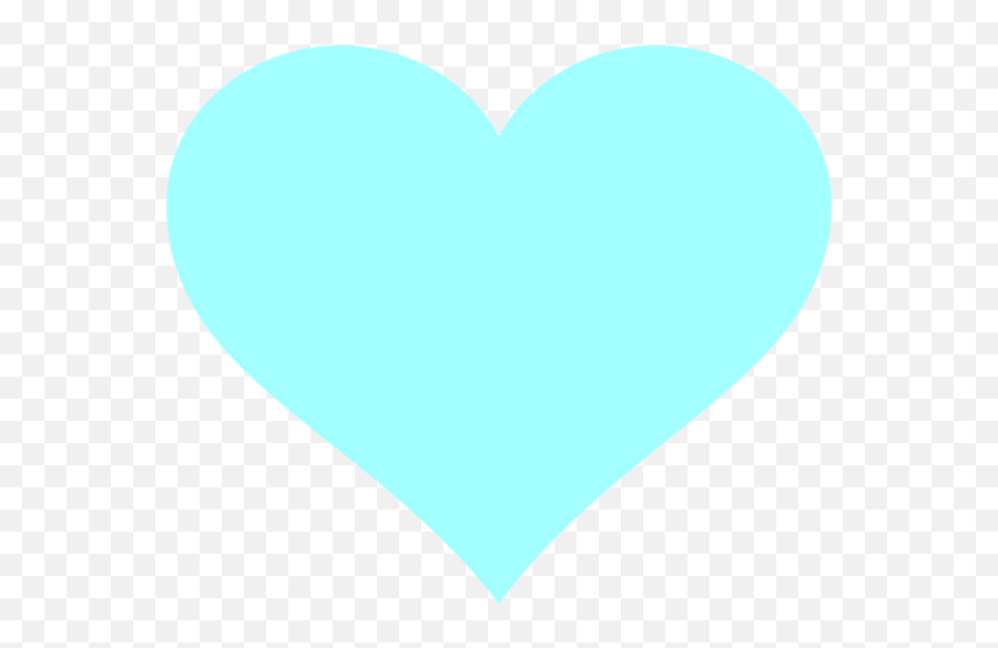 Sky Blue Color Heart Transparent Png - Sky Blue Colour Heart Emoji,Gold Heart Clipart