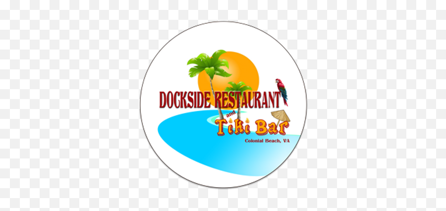 Dockside Restaurant And Tiki Bar - Language Emoji,Palm Tree Logo Restaurant