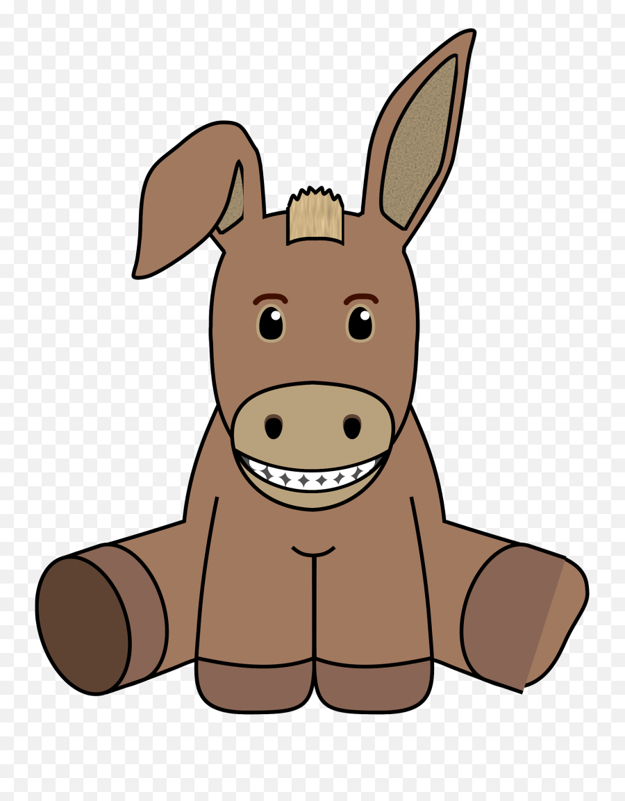 Donkey Stuffed Animal Clipart - Stuffed Ani Mal Clipart Emoji,Stuffed Animal Clipart