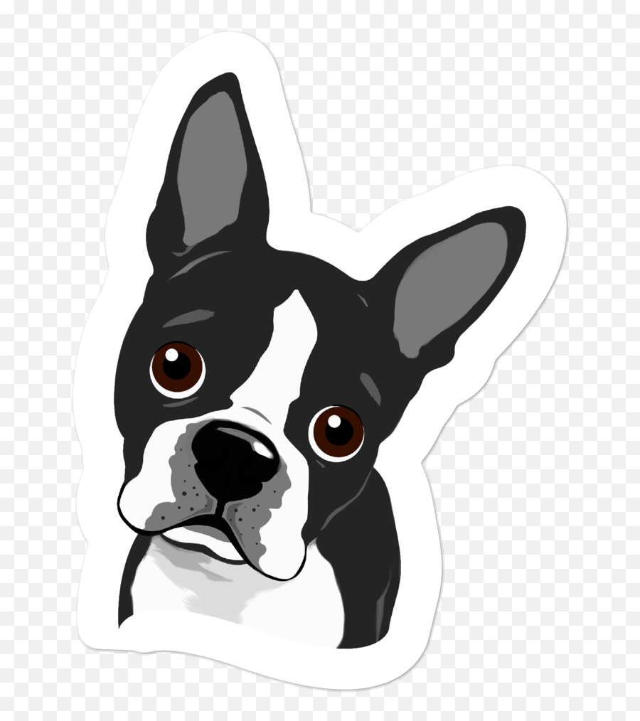 All Stickers - Boston Terrier Emoji,Boston Terrier Clipart