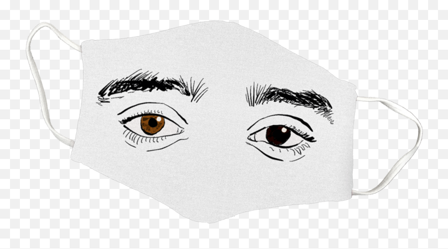 Eyes Face Mask - Serveware Emoji,Russ Logo