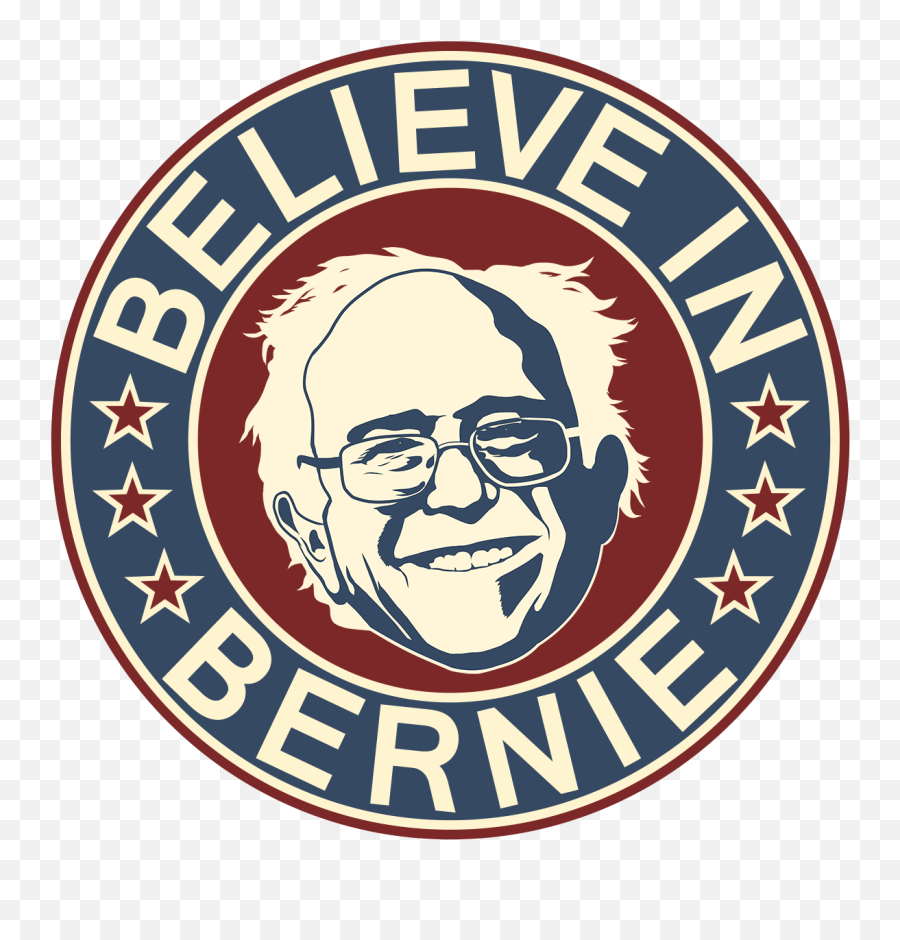 Believe In Bernie - Bernie Sanders Badge Transparent Emoji,Bernie Logo