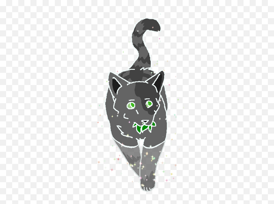 Raggedheart In Starclan Paws Wiki Fandom Emoji,Black Cat Transparent Background