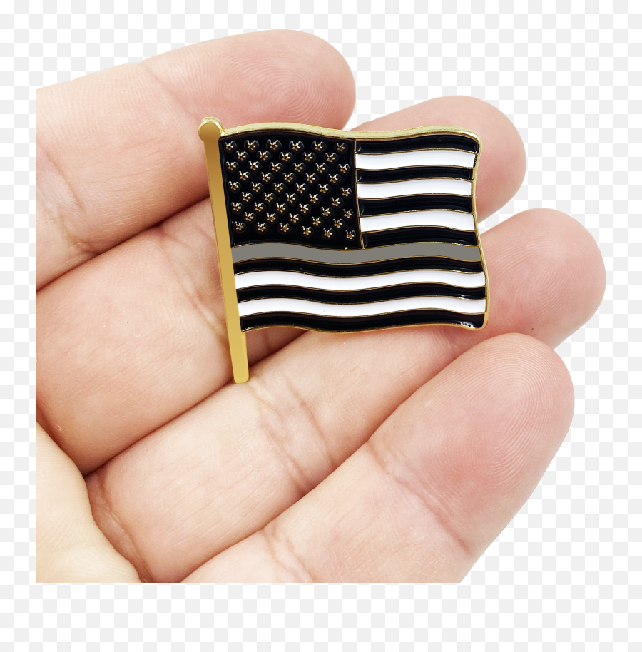 Thin Gray Line Corrections American Waving Flag Lapel Pin 125 With 2 Pin Posts And Deluxe Clasps Us Stars Are Stripes Old Glory Us Usa Emoji,Grey Line Png