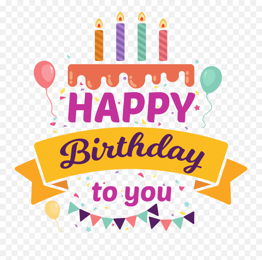 Happy Birthday Logo Design Png - Birthday Candle Vector Png Emoji,Happy Birthday Logo