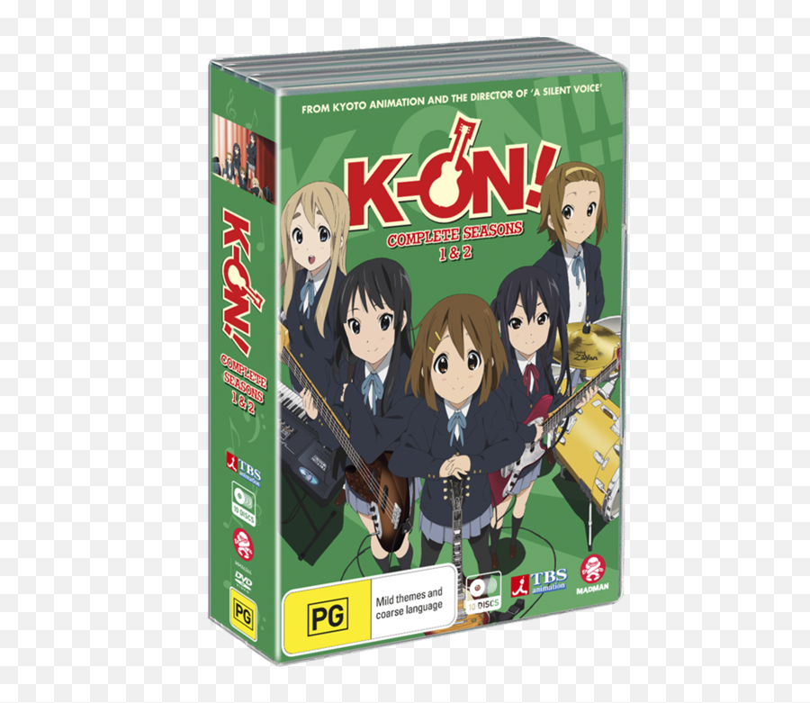 K - On Ultimate Collection Season 1 2 U0026 Movie Dvd Au Anime Box Set Madman Emoji,Kyoto Animation Logo