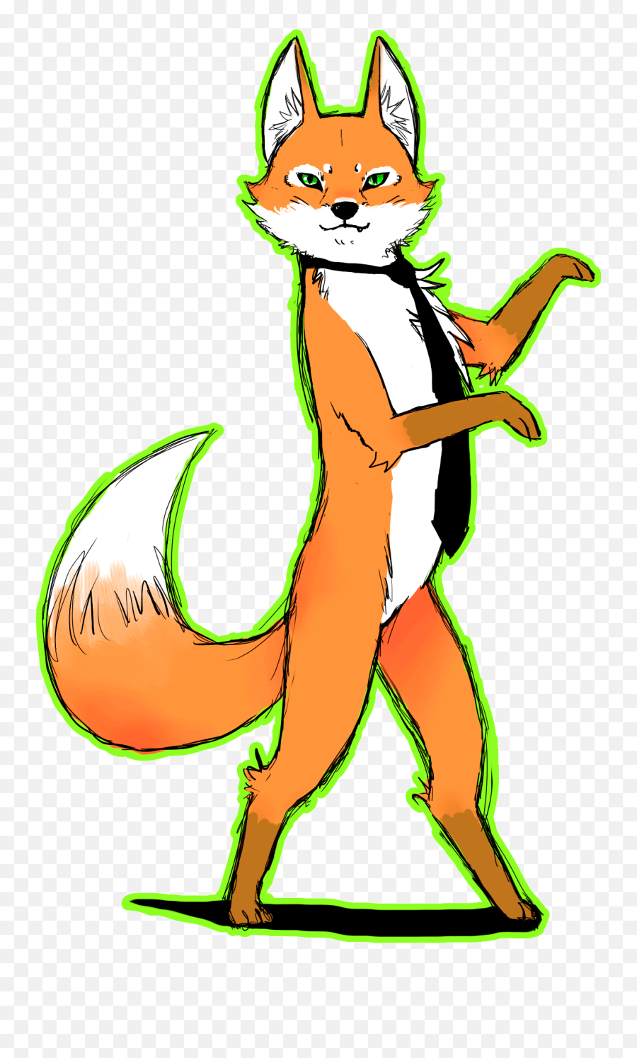 Png Gif Dancing Fox Images Download Banner Black And - Cute Dancing Fox Gif Animated Emoji,Anime Dance Gif Transparent
