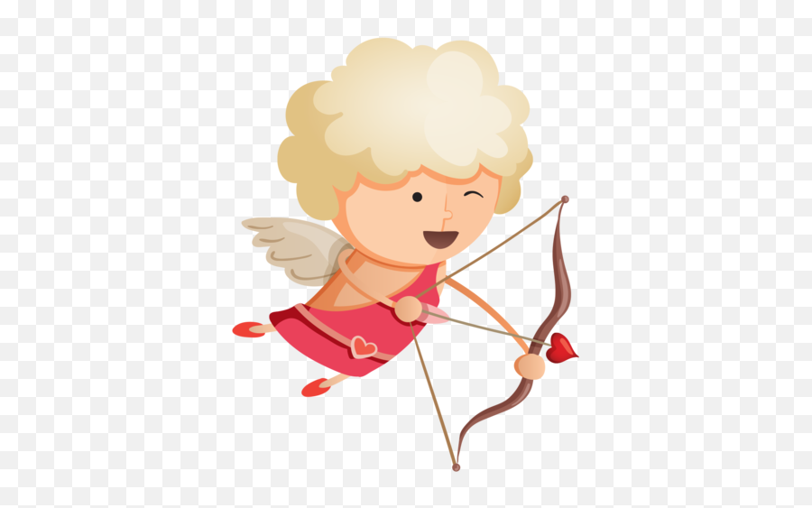 Cupid Valentines Day Heart Cartoon For Valentines Day - Cupid Emoji,Cupid Png