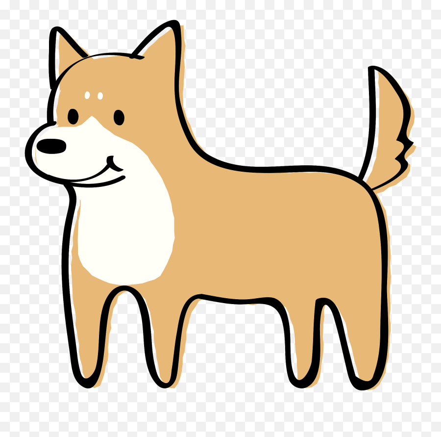 Shiba Inu Dog Clipart - Clipart Shiba Inu Png Emoji,Shiba Inu Png