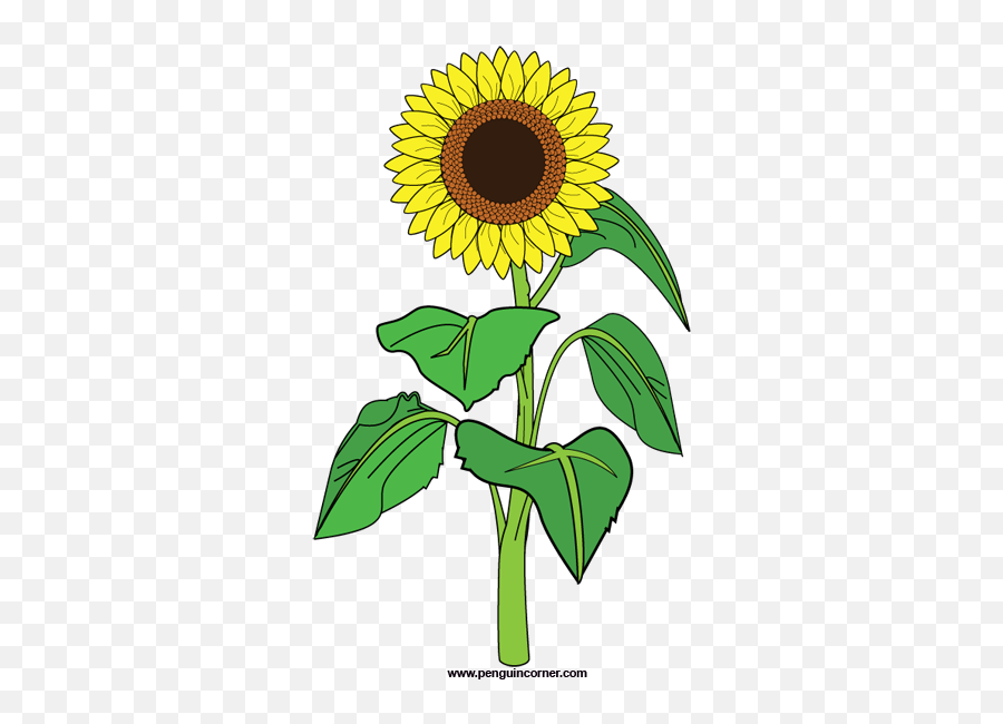 Sunflower Clip Art Free Clipart Images - Clip Art Sun Flower Emoji,Sunflower Clipart