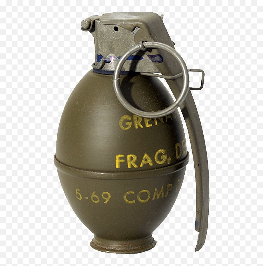 Vintage Grenade Transparent Png - M26 Grenade Emoji,Grenade Png