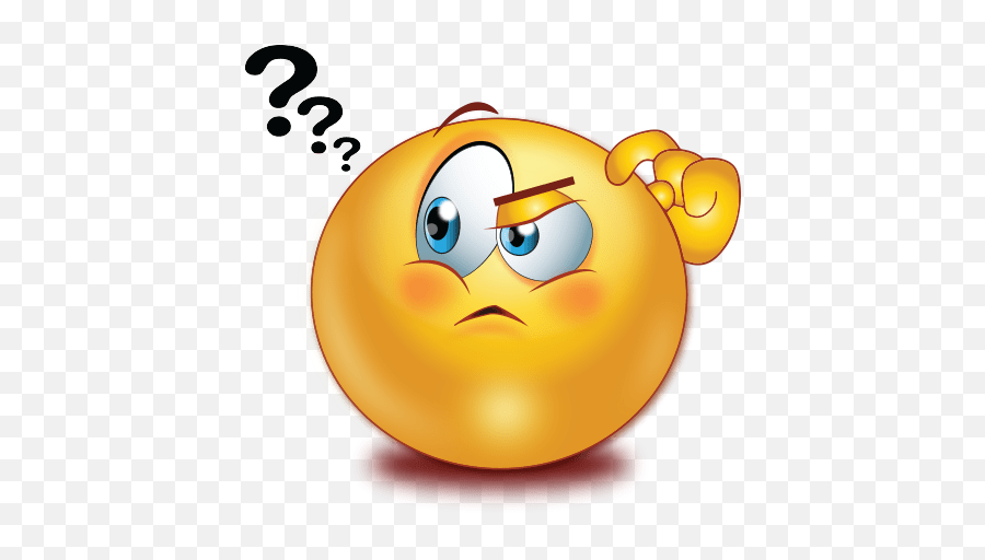 Thinking Face With Question Mark Emoji - Thinking Emoji,Thinking Emoji Clipart