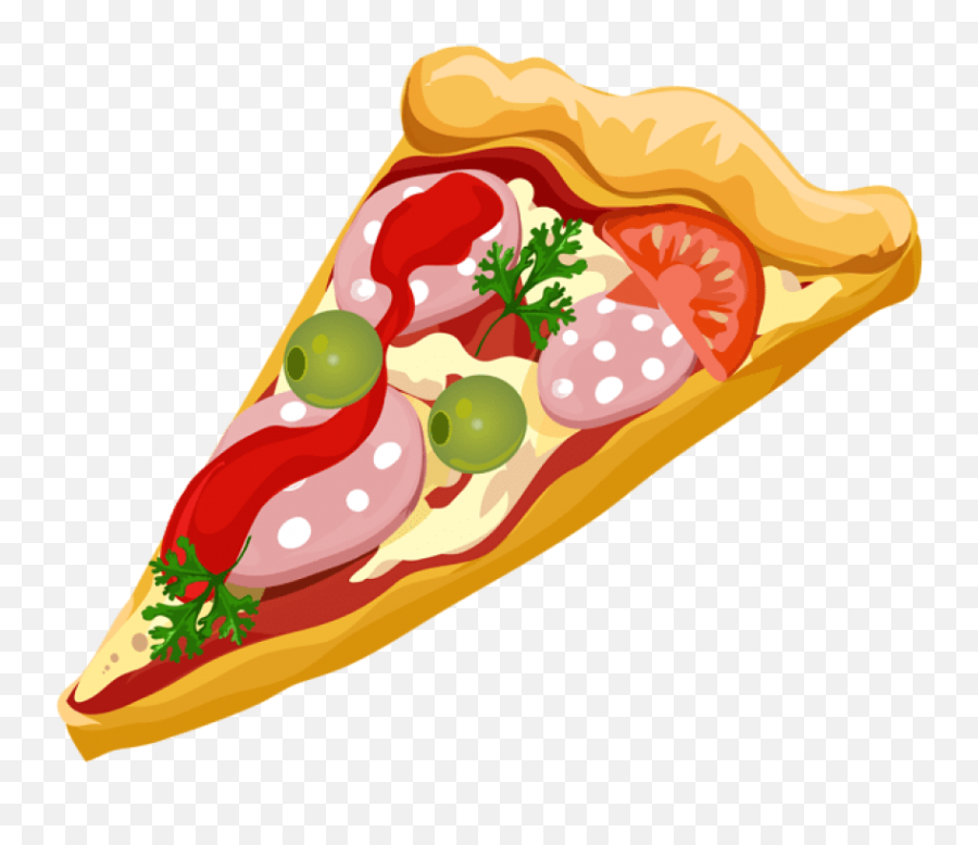 Pizza Transparent Clip Art Transparent - Pizza Clipart Png Emoji,Pizza Clipart