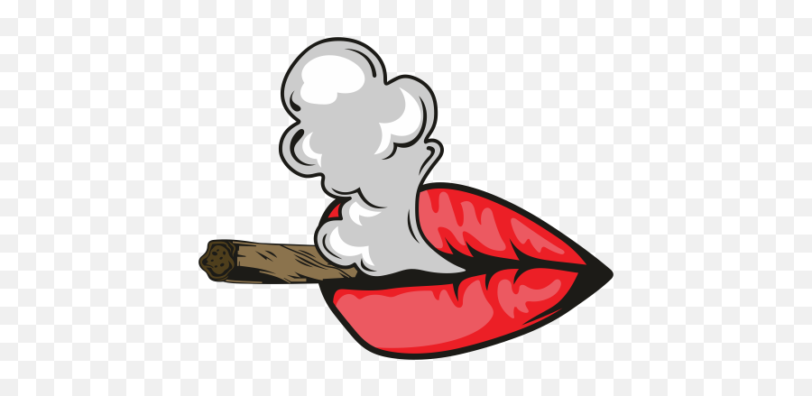 Weed Lips Svg Weed Smoking Lips Svg Cut File Download - Blunt Smoking Lips Svg Emoji,Weed Clipart