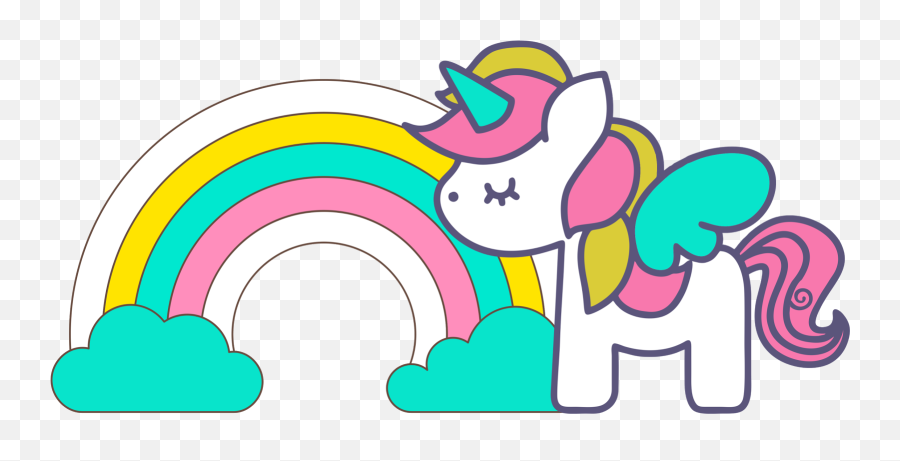 Clipart De Unicornios Para Scrapbook Festa Unicórnio Emoji,Rainbow Unicorn Clipart