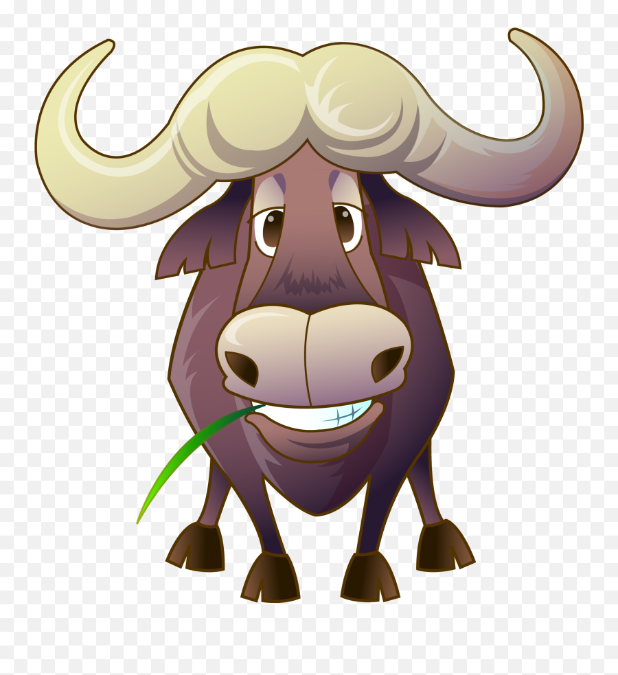 Cows Clipart Buffalo Picture 821370 Cows Clipart Buffalo - Buffalo Cartoon Png Emoji,Buffalo Clipart