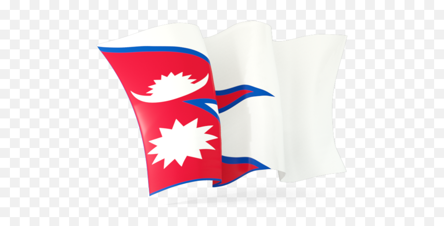 Download Nepal Flag Waving Png - Full Size Png Image Pngkit Emoji,Waving Png