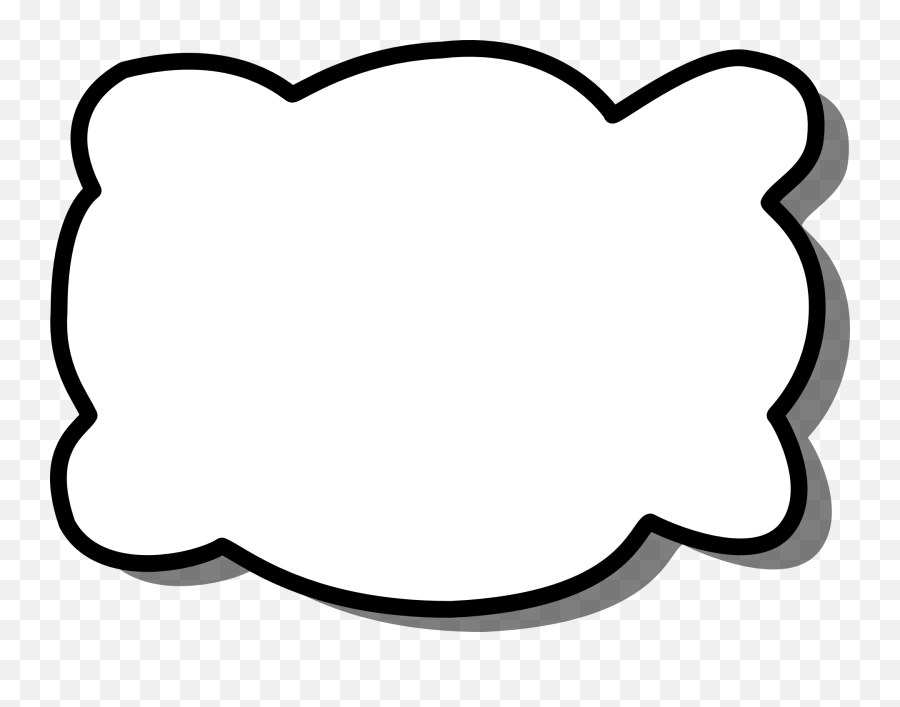 Callout Cloud Clip Art At Clkercom - Vector Clip Art Online Square Cloud Png Clipart Emoji,Cloud Png