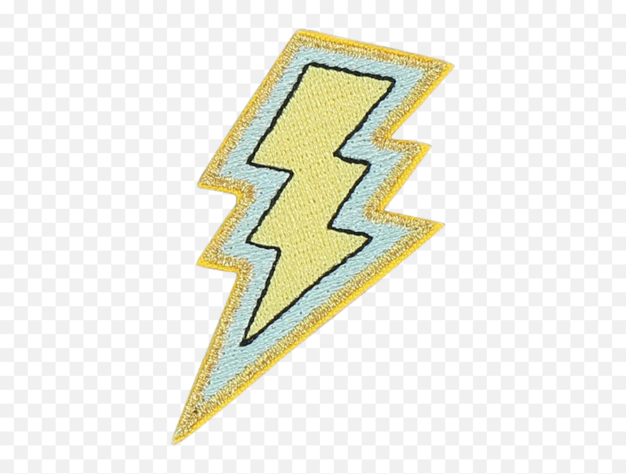 Lightning Bolt Sticker Patch - Vertical Emoji,Lightning Bolt Transparent