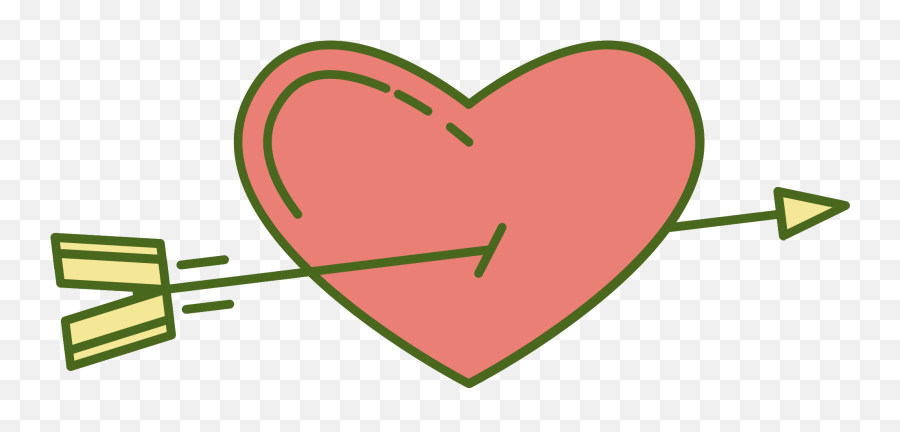 Free Cure Heart With Arrow 1186882 Png With Transparent - Language Emoji,Cute Arrow Png