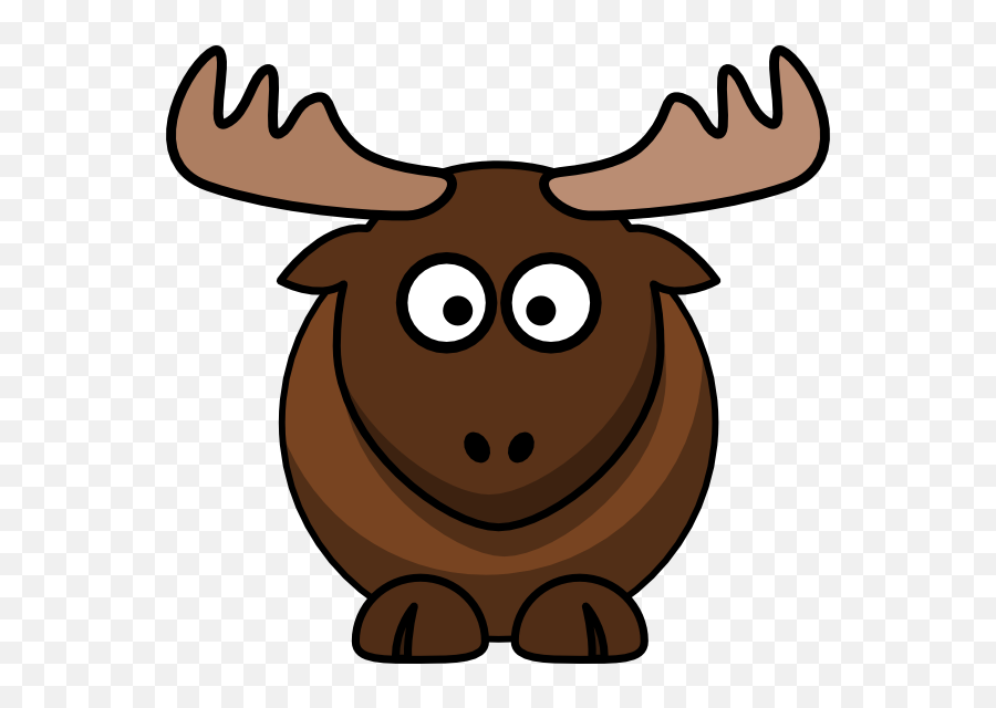 Hi - Cartoon Moose Clipart Emoji,Hi Clipart