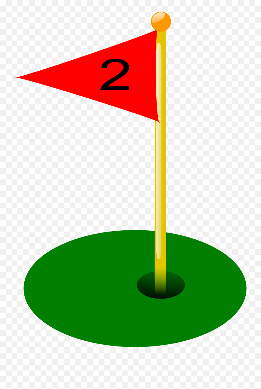 Image - Golf Flag Hole 2 Emoji,Golf Clubs Clipart