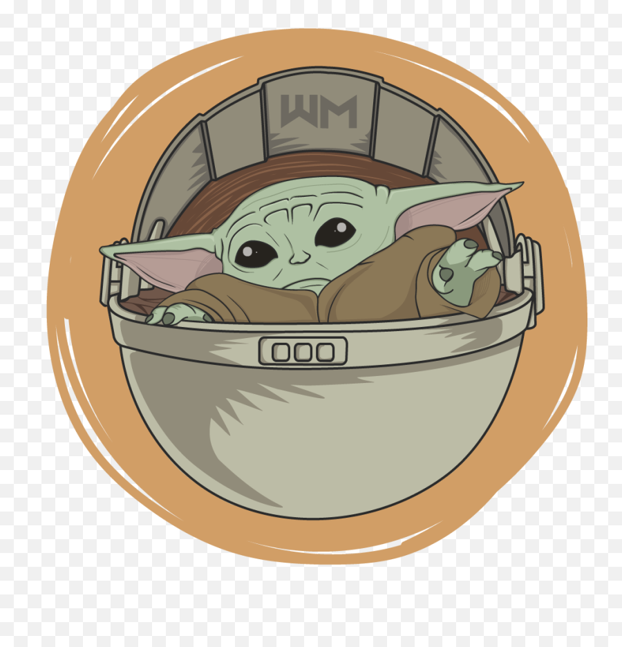Baby Yoda - Mixing Bowl Emoji,Yoda Clipart