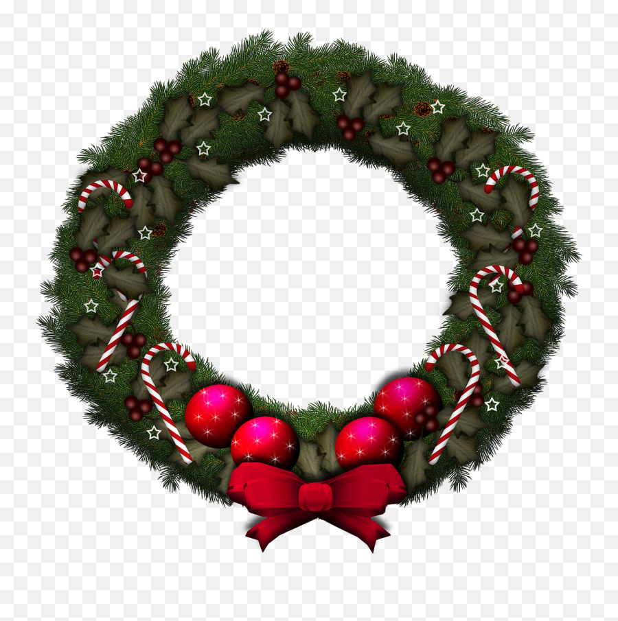 Hd Png Christmas Wreath Decoration - Advent Wreath Png Emoji,Wreath Png