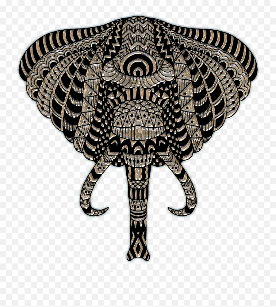 Elephant Head Metallizer Art Png Emoji,Elephant Head Png