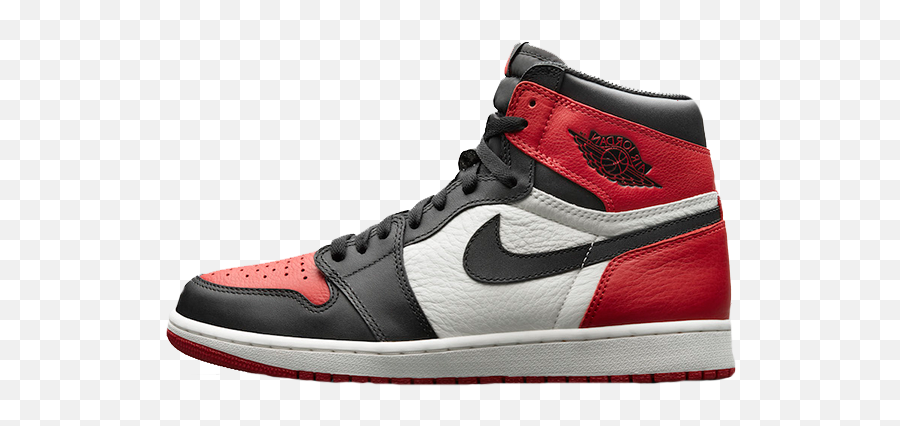 Download Air Jordan 1 Retro Bred - Nike Air Jordan 1 Bred Emoji,Air Jordan Logo Png