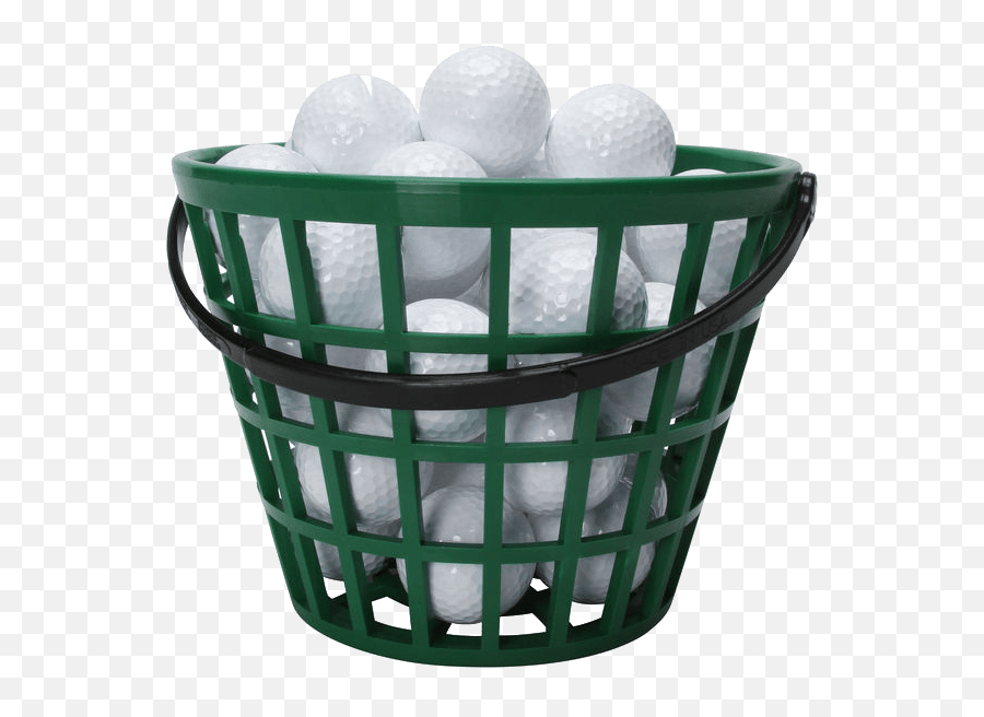 Download Golf - Balls Bucket Of Golf Balls Transparent Emoji,Golf Ball Transparent Background