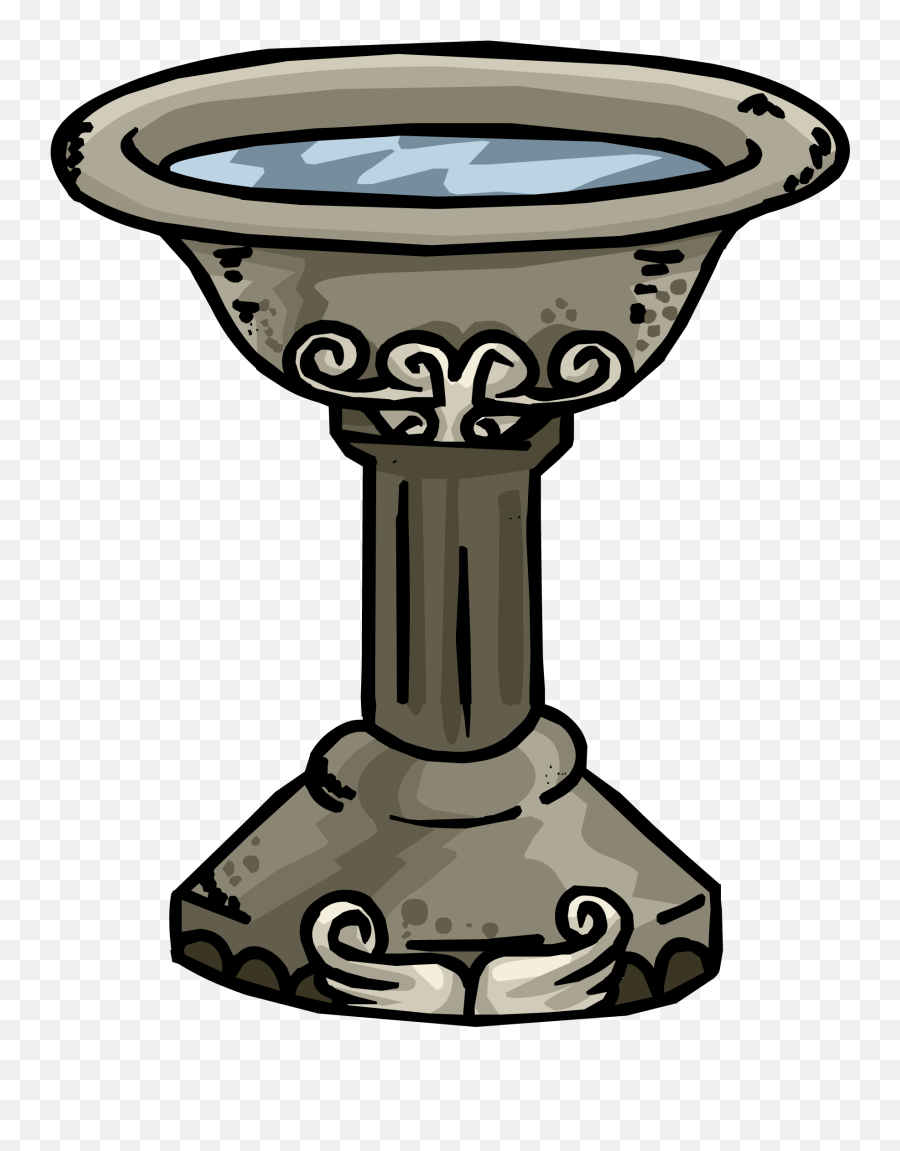 Download Bird Bath - Club Penguin Fountain Png Image With No Emoji,Fountain Clipart