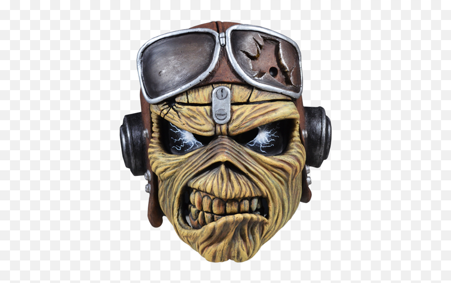Iron Maiden Aces High Eddie Halloween - Iron Maiden Eddie Mask Emoji,Iron Maiden Logo